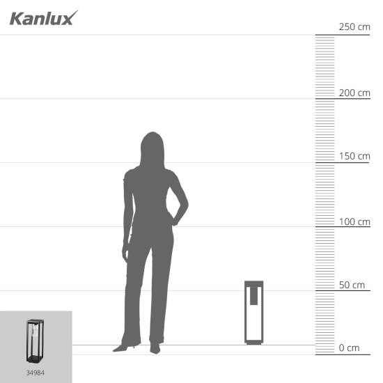 Kanlux Außenlampe VIMO E27 Schwarz IP44 34984