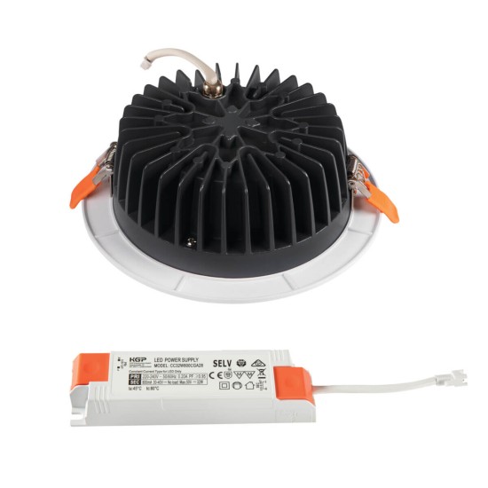 Kanlux Downlight, Einbauleuchte TIBERI PRO LED Weiß IP44/20 35672
