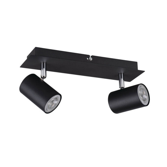 Kanlux Wand-Deckenleuchte EVALO GU10 Schwarz 2x 35693