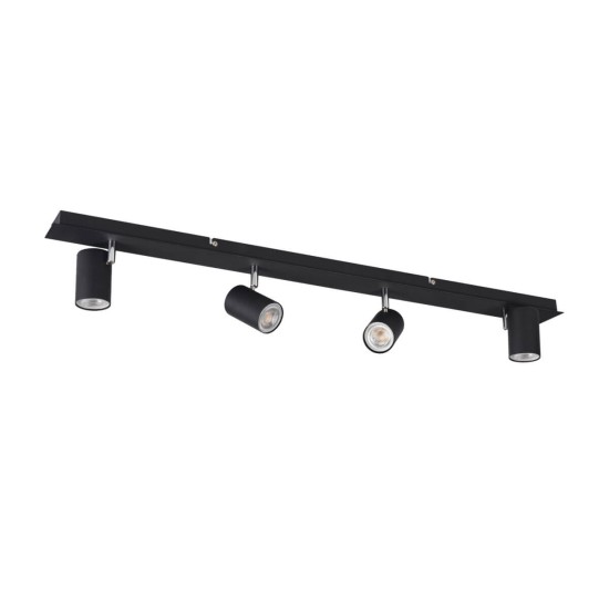 Kanlux Wand-Deckenleuchte EVALO GU10 Schwarz 4x 35699