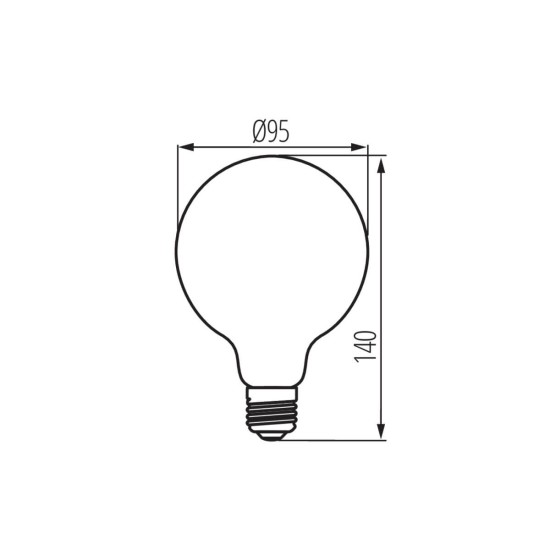 Kanlux Lampe XLED G95 E27 36241