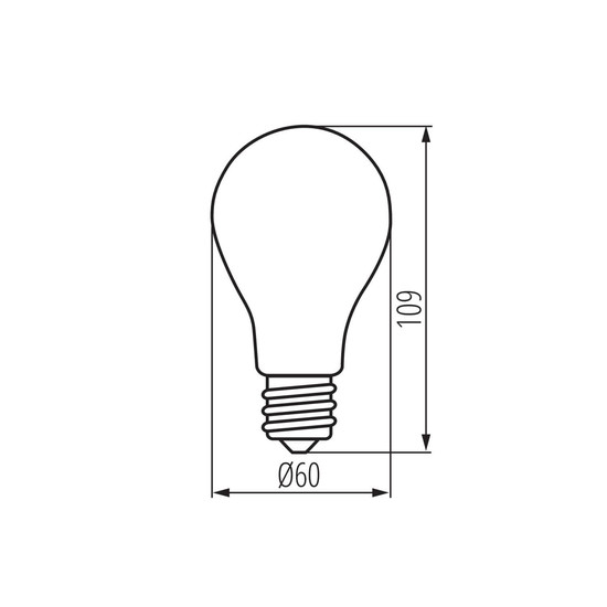 Kanlux LED Filament Lampe XLED EX E27 A60 5W 1055lm warmweiss 2700K 36245
