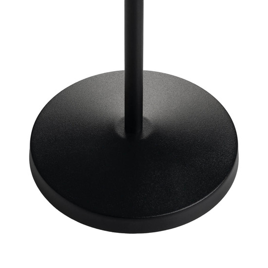 Kanlux LED Tischleuchte Inita 1,2W warmweiss 3000K Akku IP54 Schwarz Metall Ø11cm 36327