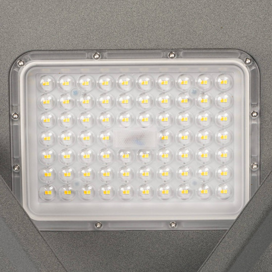 Kanlux LED Mastleuchte Parcoli 50W einstellbar CCT warm-/neutral-/tageslichtweiss 3000K/4000K/6500K IP66 Grau Aluminium 30x30cm 36435