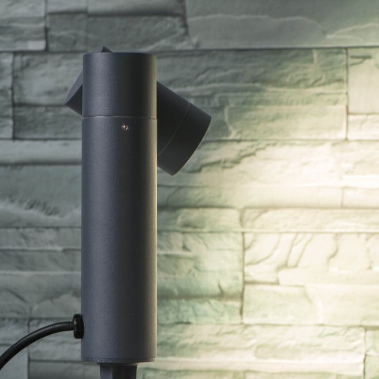 Kanlux Außenleuchte, Outdoorlampe USTI SP GU10 Anthrazit IP54 36561