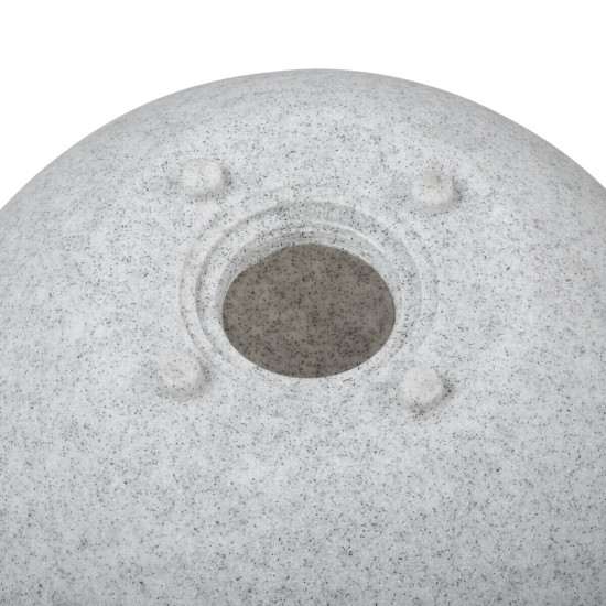 Gartenkugel Kugelleuchte Ø230 mm Ball 230V E27 IP65 Garten Lampe Naturstein Optik Kanlux Stono