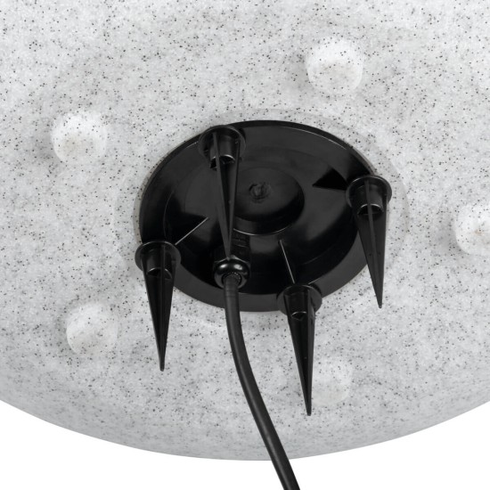 Gartenkugel Kugelleuchte Ø490 mm Ball 230V E27 IP65 Garten Lampe Naturstein Optik Kanlux Stono