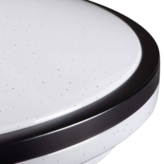 Kanlux LED Deckenleuchte Arvos 37W CCT warm-/tageslichtweiss 3000-6500K Fernbedienung Schwarz Stahl Ø50cm 37329