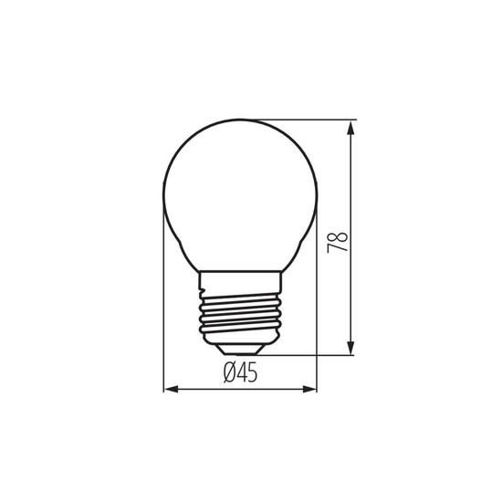 Kanlux LED Filament Tropfen XLED EX E27 G45 3,8W 806lm neutralweiss 4000K 37345