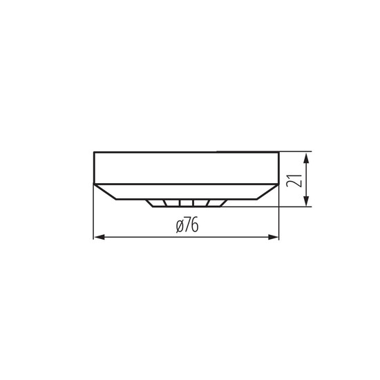 Kanlux Bewegungsmelder Zona Mini PIR Decke Schwarz Linse Schwarz 37375