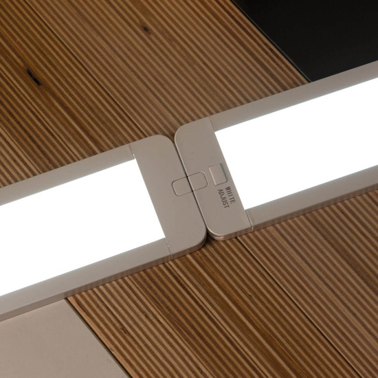 Kanlux LED Unterbauleuchte Daxa 5W CCT warm-/neutral-/tageslichtweiss 3000K/4000K/5500K dimmbar mit Sensor Weiß Aluminium 38122