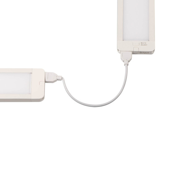 Kanlux LED Unterbauleuchte Daxa 5W CCT warm-/neutral-/tageslichtweiss 3000K/4000K/5500K dimmbar mit Sensor Weiß Aluminium 38122