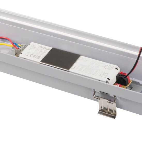 Kanlux LED Feuchtraumleuchte MAH Pro 52W einstellbar neutralweiss 4000K IP66 Grau 150cm 38141
