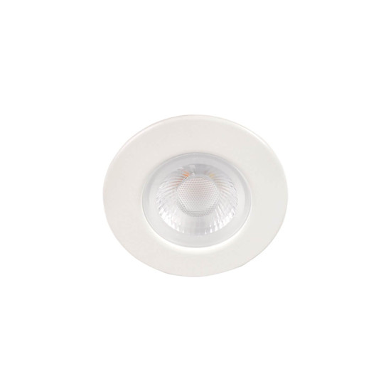 Kanlux LED Downlight Fizu 5,5W CCT warm-/neutral-/tageslichtweiss 3000K/4000K/6500K IP65 Weiß Ø8cm 38268