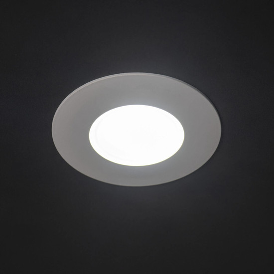 Kanlux LED Downlight Fizu 5,5W CCT warm-/neutral-/tageslichtweiss 3000K/4000K/6500K IP65 Weiß Ø8cm 38268