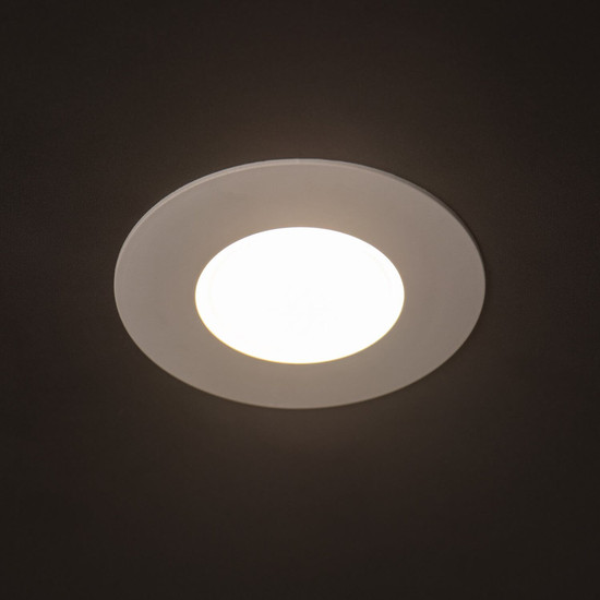 Kanlux LED Downlight Fizu 5,5W CCT warm-/neutral-/tageslichtweiss 3000K/4000K/6500K IP65 Weiß Ø8cm 38268