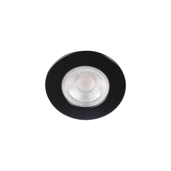 Kanlux LED Downlight Fizu 5,5W CCT warm-/neutral-/tageslichtweiss 3000K/4000K/6500K IP65 Schwarz Ø8cm 38269