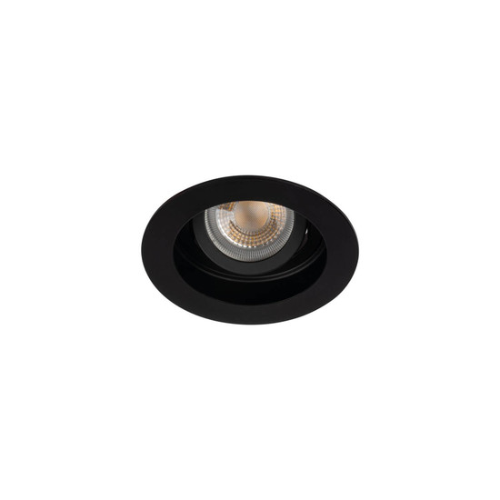 Kanlux Einbaurahmen Aret GU10/GU5,3 Schwarz Aluminium Ø10cm 38362