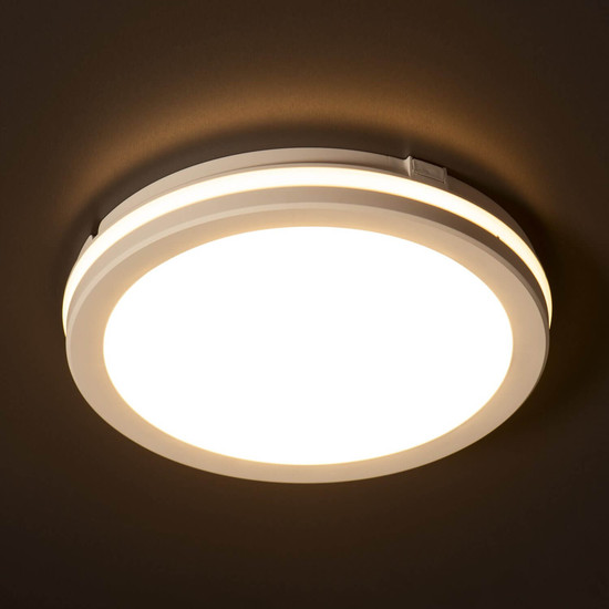 Kanlux LED Deckenleuchte Beno 20W CCT warm-/neutral-/tageslichtweiss 3000K/4000K/6500K IP65 Weiß Ø20cm 38382