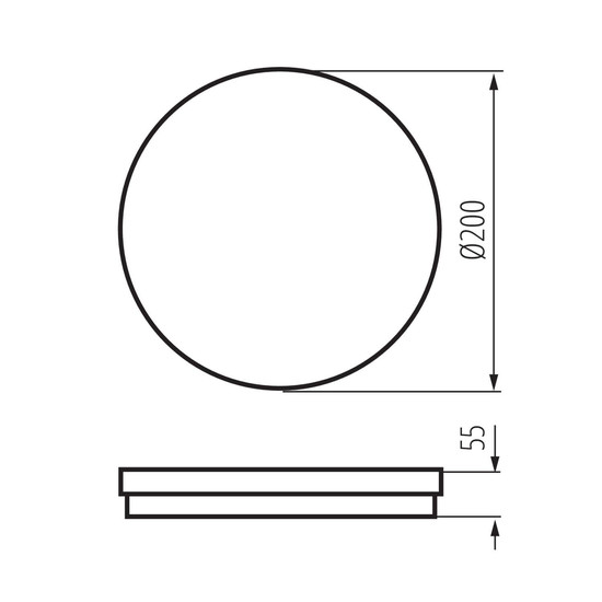 Kanlux LED Deckenleuchte Beno 20W CCT warm-/neutral-/tageslichtweiss 3000K/4000K/6500K IP65 Weiß Ø20cm 38382