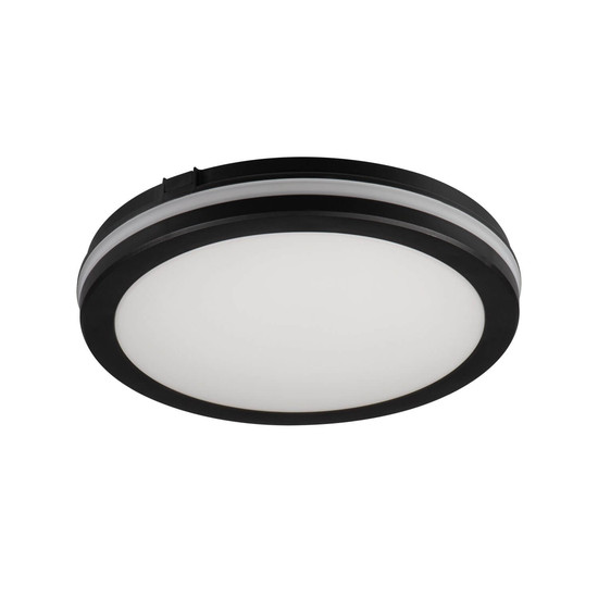 Kanlux LED Deckenleuchte Beno 30W CCT warm-/neutral-/tageslichtweiss 3000K/4000K/6500K IP65 Schwarz Ø30cm 38385