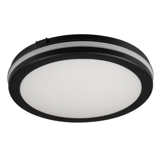 Kanlux LED Deckenleuchte Beno 40W CCT warm-/neutral-/tageslichtweiss 3000K/4000K/6500K IP65 Schwarz Ø40cm 38387