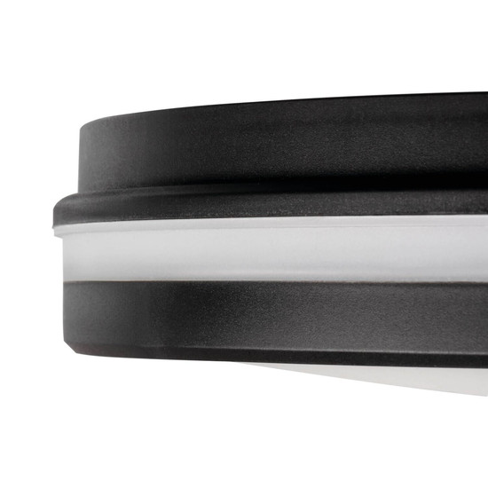 Kanlux LED Deckenleuchte Beno 40W CCT warm-/neutral-/tageslichtweiss 3000K/4000K/6500K IP65 Schwarz Ø40cm 38387