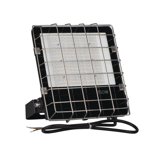 Kanlux LED Fluter Agor 150W neutralweiss 4000K IP65 asymmetrisch Schwarz Metall 38424