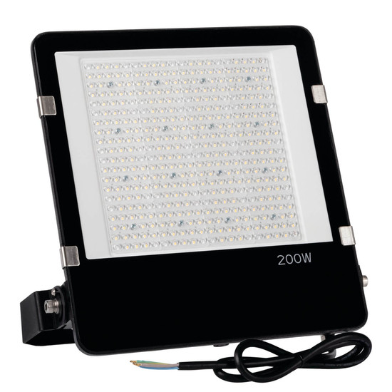 Kanlux LED Fluter Agor 200W neutralweiss 4000K IP65 asymmetrisch Schwarz Metall 38425