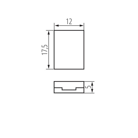 Kanlux Verbinder für LED Streifen RGB 10mm gerade 38474