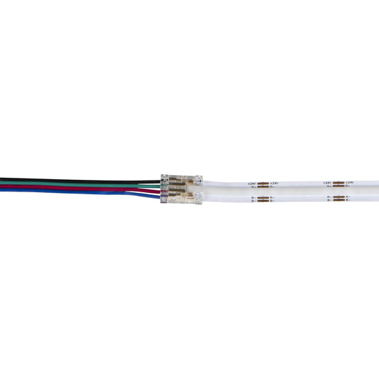 Kanlux Einspeiseverbinder für LED Streifen RGB 10mm mit Kabel 38475