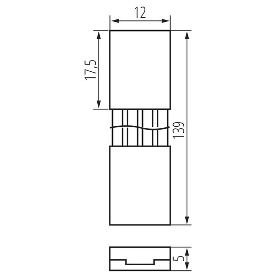 Kanlux Verbinder für LED Streifen RGB 10mm Verbindungskabel 38476