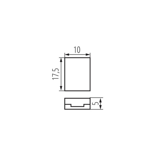 Kanlux 2x Verbinder für LED Streifen einfarbig 8mm gerade 38477