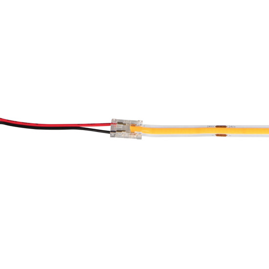 Kanlux 2x Einspeiseverbinder für LED Streifen einfarbig 8mm mit Kabel 38478