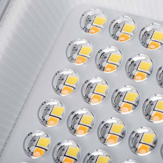 Kanlux LED Fluter Acete 50W CCT warm-/neutral-/tageslichtweiss 3000K/4000K/6500K Bewegungsmelder IP44 Grau Aluminium 38498