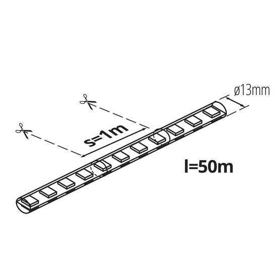 Kanlux LED Lichtschlauch Givro neutralweiss 4000K IP65 50m 38577