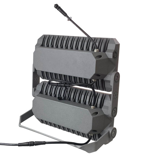 Kanlux LED Fluter Stader 200W neutralweiss 4000K IP66 Grau Aluminium 36cm 38600