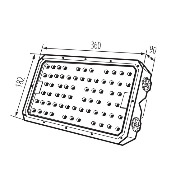 Kanlux LED Fluter Stader 200W neutralweiss 4000K IP66 Grau Aluminium 36cm 38600