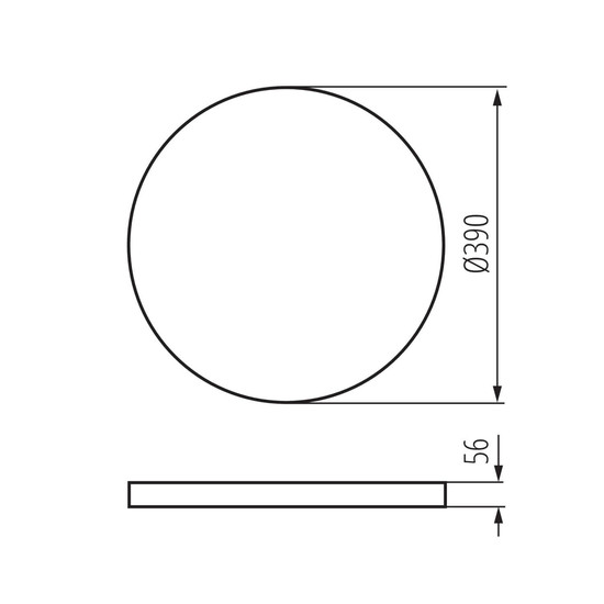 Kanlux LED Deckenleuchte S Plafon 20W CCT warm-/tageslichtweiss 3000-6500K dimmbar WLAN App Weiß Ø39cm 38611