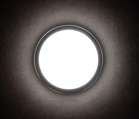 Kanlux LED Deckenleuchte Beno rund 30W einstellbar CCT warm-/neutralweiss 3000K/3500K/4000K IP65 Weiß Ø26cm 38786