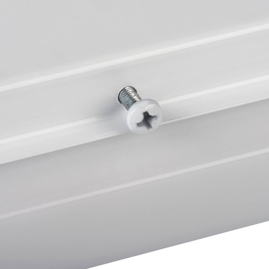 Kanlux LED Langfeldleuchte Lincea 45W einstellbar CCT warm-/neutral-/tageslichtweiss 3000K/4000K/6500K Weiß Stahl 120x17cm 38796