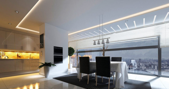 Kanlux LED Streifen 5m LCOB 14W/m 12V CCT warm-/tageslichtweiss 2700-6500K 90Ra dimmbar IP65 10mm 38912