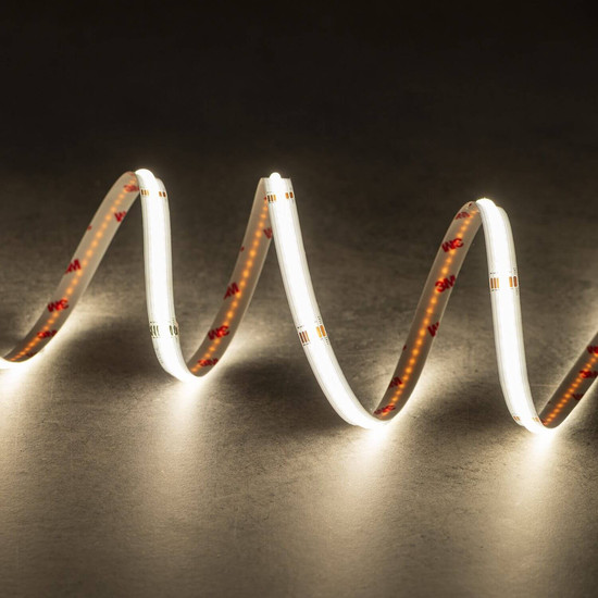 Kanlux LED Streifen 5m LCOB 19W/m 24V RGB + neutralweiss 4000K 90Ra dimmbar IP65 12mm 38914