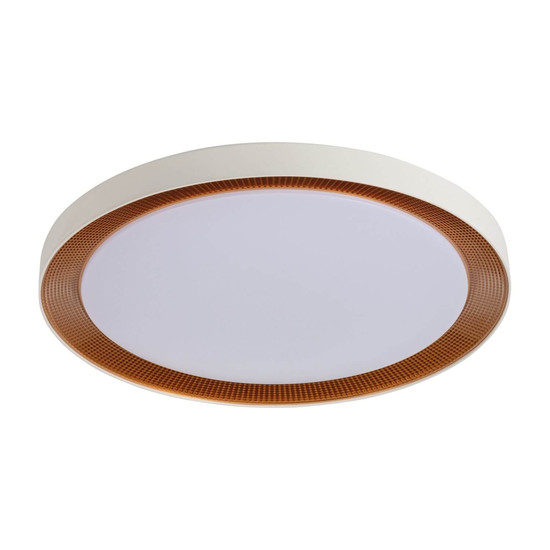 Kanlux LED Deckenleuchte Anbar 37W CCT warm-/tageslichtweiss 3000-6500K Fernbedienung Weiß Bronze Stahl Ø55cm 38930