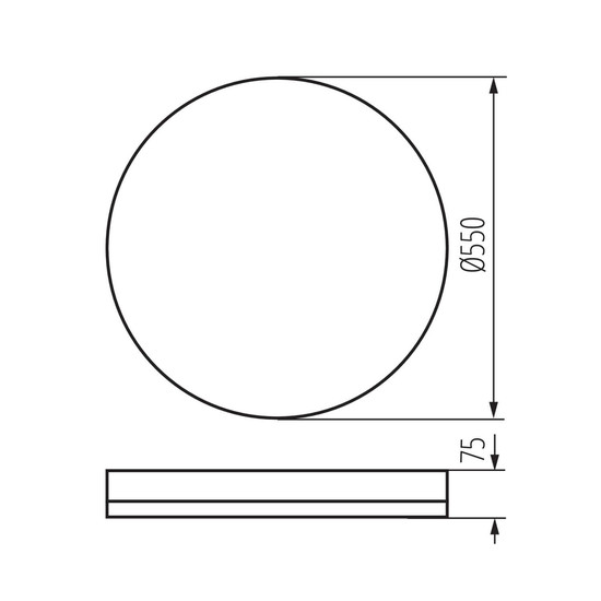 Kanlux LED Deckenleuchte Anbar 37W CCT warm-/tageslichtweiss 3000-6500K Fernbedienung Weiß Bronze Stahl Ø55cm 38930
