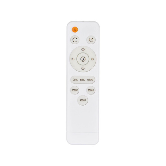 Kanlux LED Deckenleuchte Anbar 37W CCT warm-/tageslichtweiss 3000-6500K Fernbedienung Weiß Stahl Ø55cm 38931