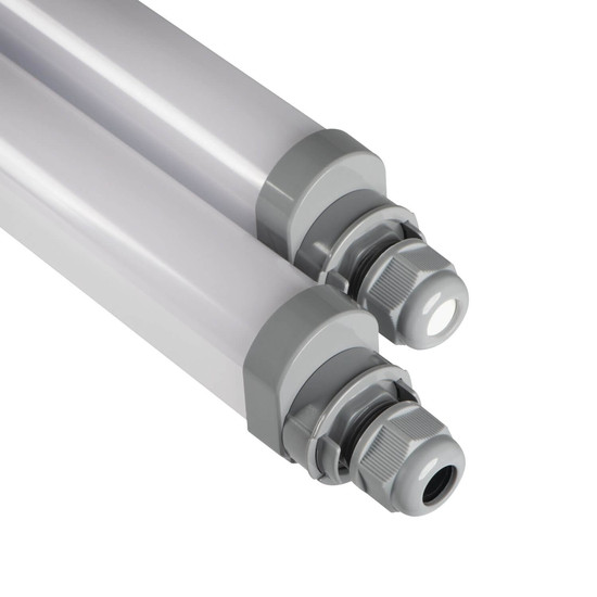 Kanlux LED Feuchtraumleuchte TP Slim 40W neutralweiss 4000K IP65 durchgangsverdrahtet Weiß 124cm 38942