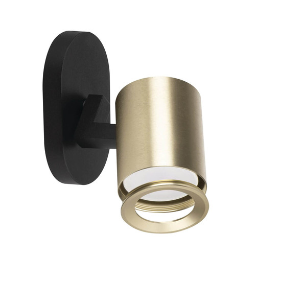 Kanlux Deckenstrahler Laurin GU10 Schwarz Gold Aluminium 38960