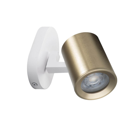 Kanlux Deckenstrahler Laurin GU10 Weiß Gold Aluminium 38964