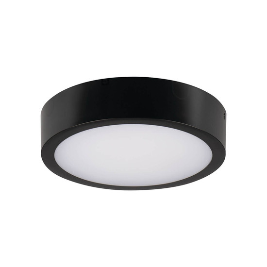 Kanlux LED Deckenleuchte Daber 13W einstellbar CCT warm-/neutralweiss 3000K/3500K/4000K Bewegungsmelder IP66 Schwarz Ø25cm 39023